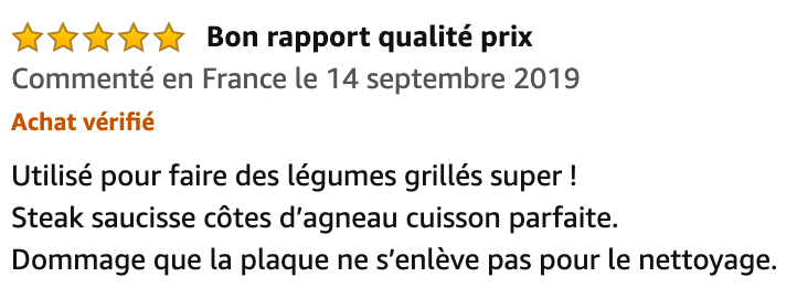 commentaire Riviera & Bar Plancha Gril